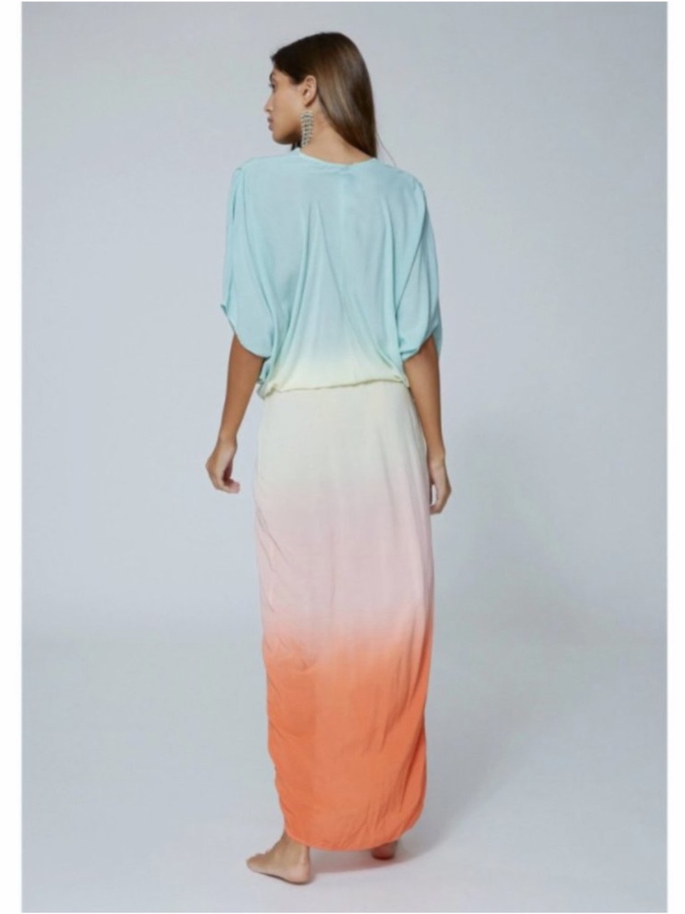 Young Fabulous & Broke Ombré Tie-Dye Siren Maxi Dress Women’s Size M - Picture 12 of 12